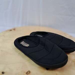 Old Navy Quilted Weatherproof Men's Nylon Puffer Camping Slipper Blue Size 6